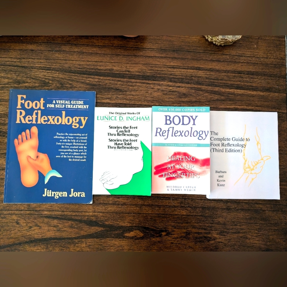 4x Reflexology Books